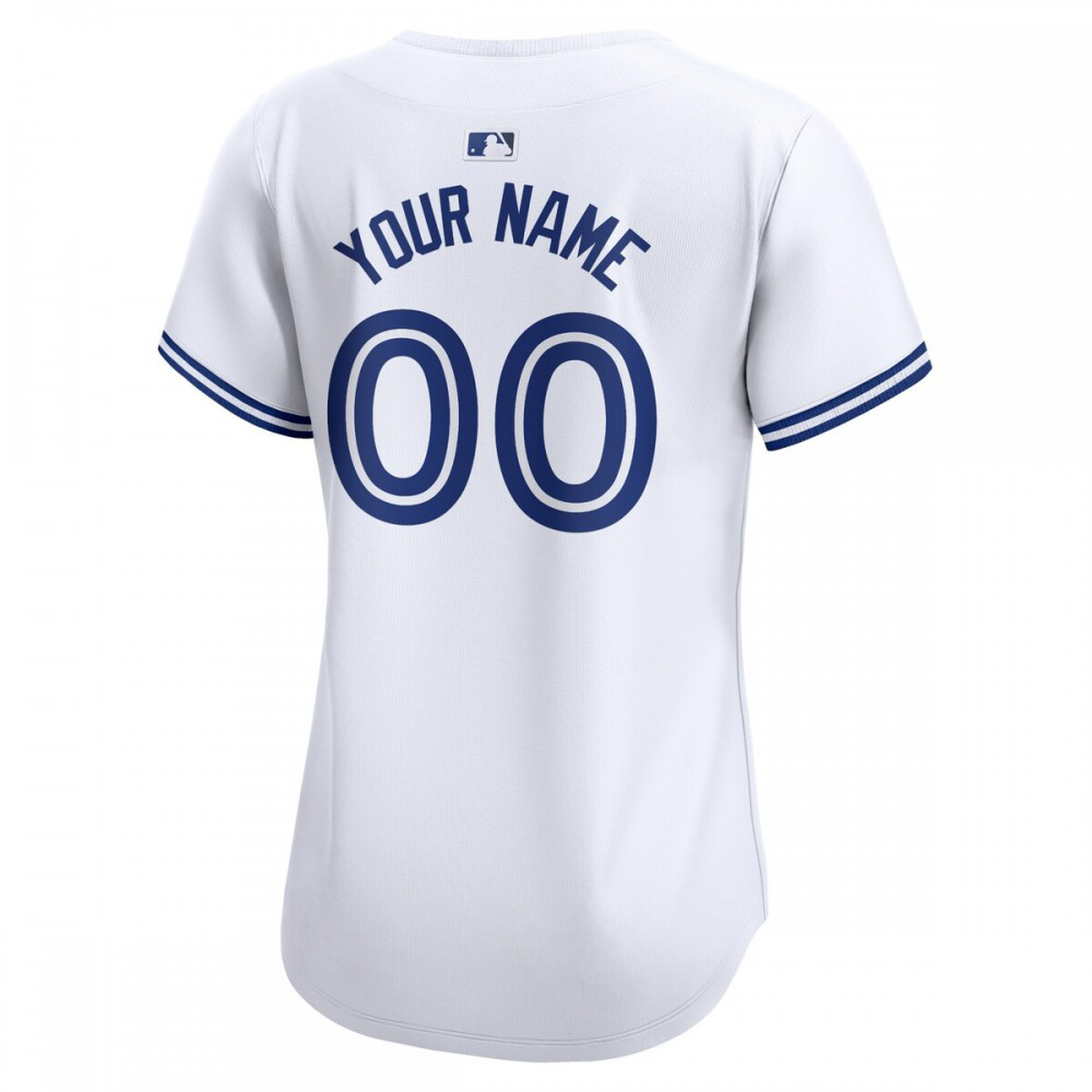 Toronto Blue Jays Women's Home Limited Custom Jersey - White-Pro Kit Vault | Brand New 26/27 Sports Jerseys